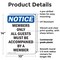 Signmission Members Only All Guests Must Be OSHA Notice Sign, Plastic, 10in W x 14in L, 2PK OS-2PACK-NS-P-1014-V-14202 - alternate 3